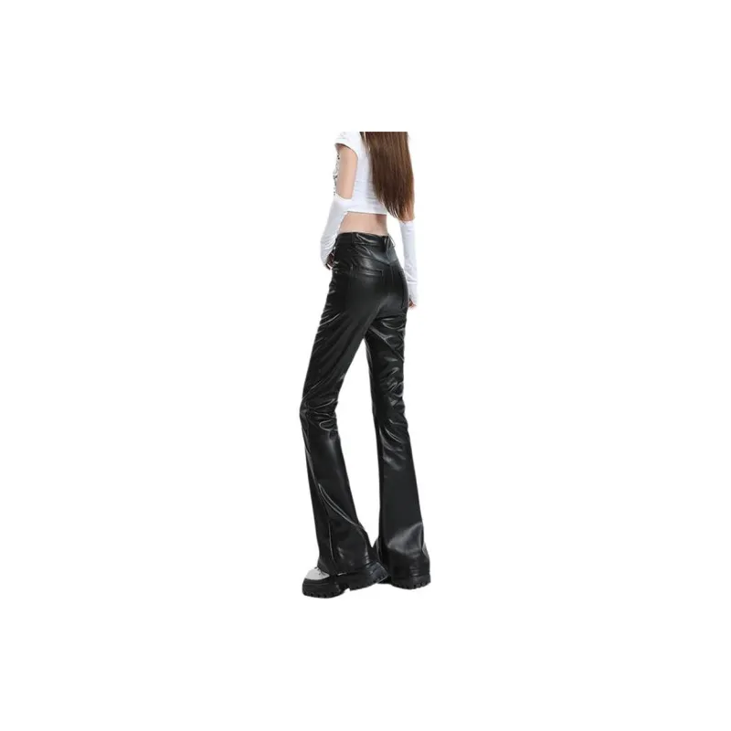 HELEH Leather Pants Women's Black-1