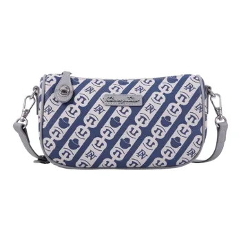 DANNYBEARJEANS Synthetic Leather Shoulder Bag Crossbody Bag Medium Size Unisex Blue