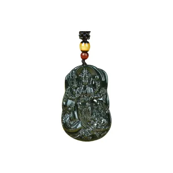 Jing Ruyu Hetian Jade Necklaces Green Jade Unisex