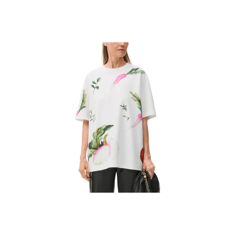 LOEWE Radish Print Oversized Fit T Shirt-2