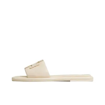 TORY BURCH Double T Sport Slide Sandal Dulce De Leche Gold Women's