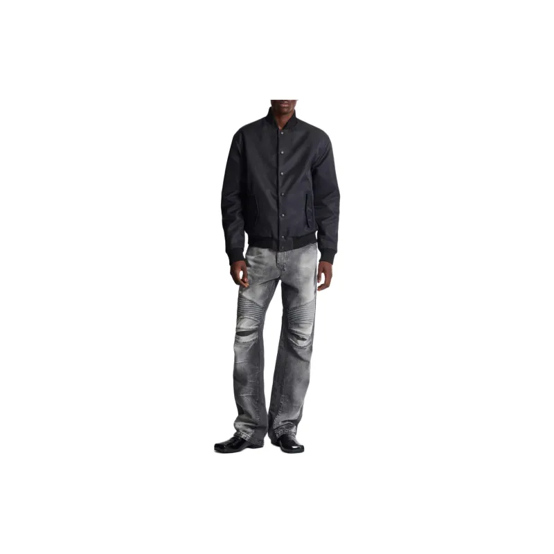 BALMAIN Ribbed knee Biker Jeans-1