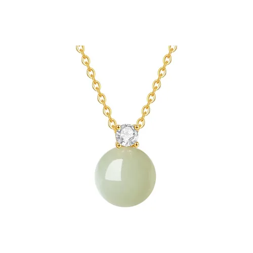 Zhi Yue Necklaces Green Jade Women's