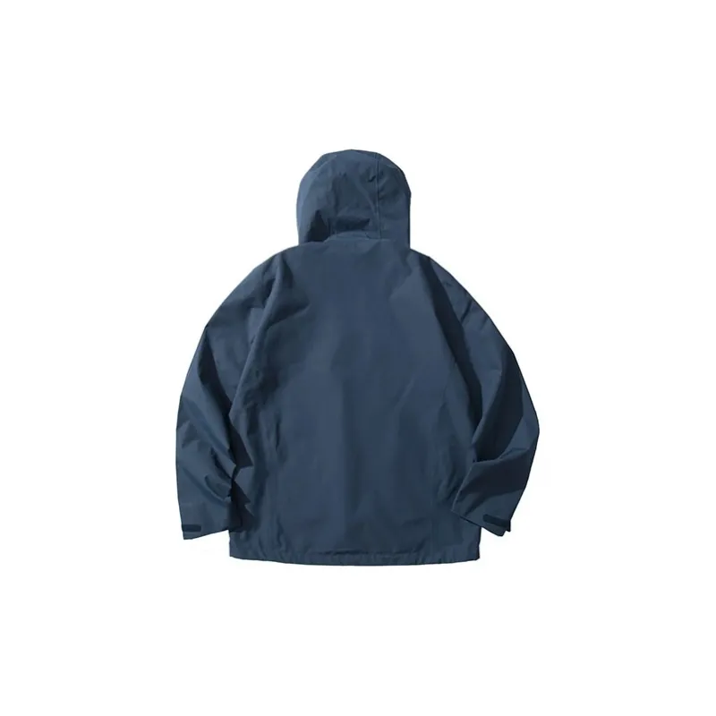 JACK WOLFSKIN Windbreaker Jackets Men Midnight Dark Blue+Accessory-3