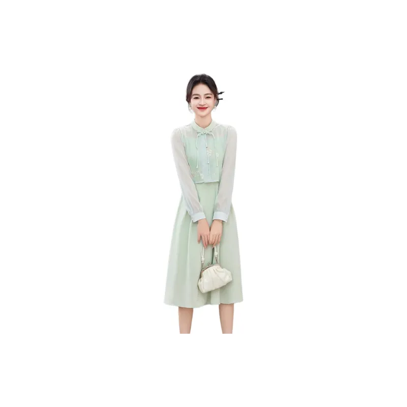 Fele.d Skirt Set Women's Light Green-3