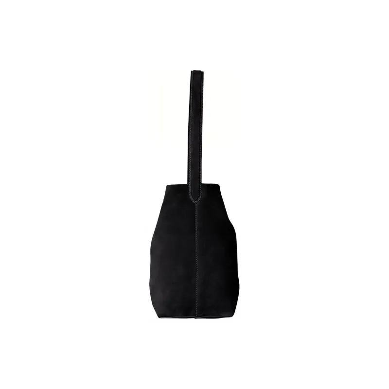 THE ROW N/S Park Suede Tote Bag, Shopping Bag, Shoulder Bag, Handbag Medium Size Women's Black-2