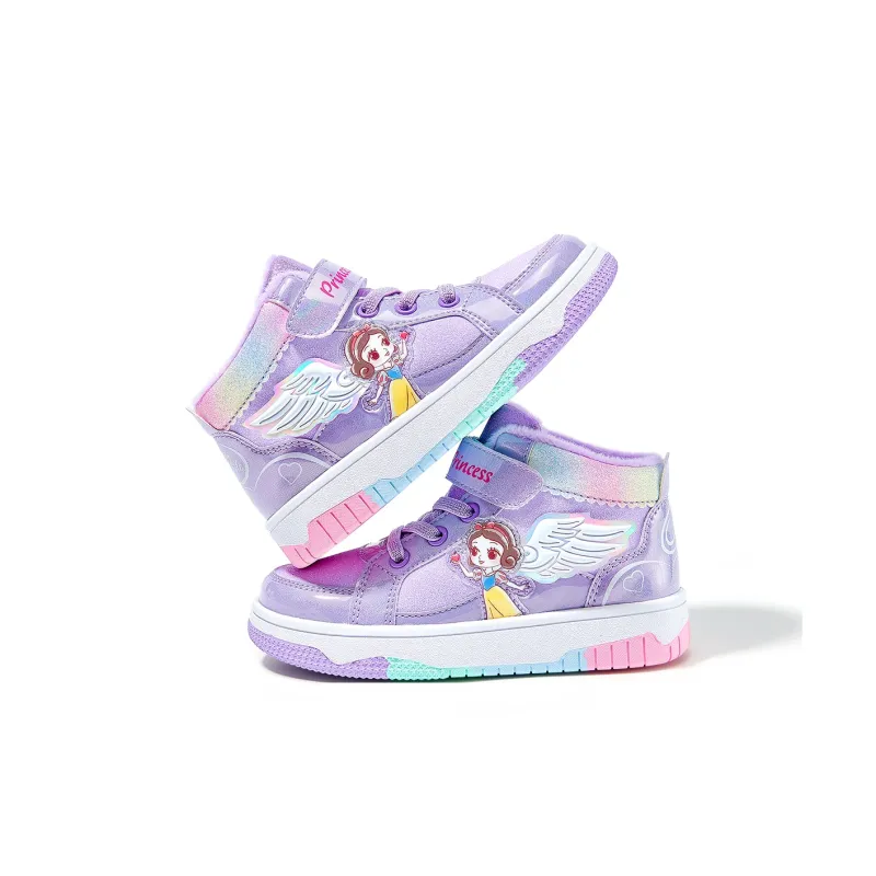 Disney Princess Cushioned Wear Resistant Breathable High Top Kids Lifestyle Shoes Children Aged 3 7 Years Old-12