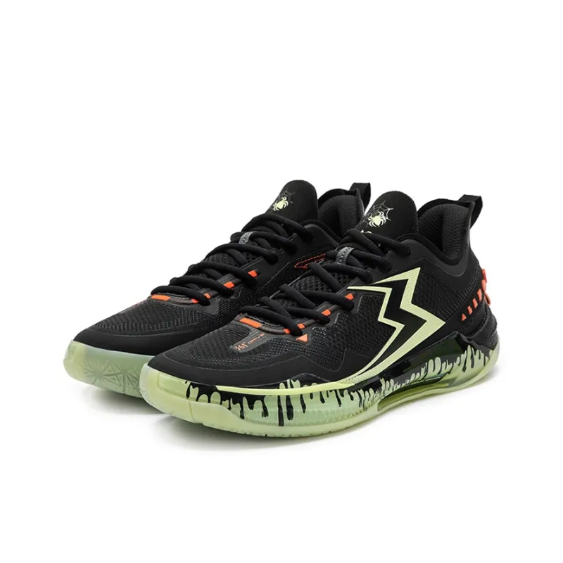 361° BIG3 5.0 Quick PRO Basketball Shoes Men Low Top Obsidian Black/Safety Orange-2