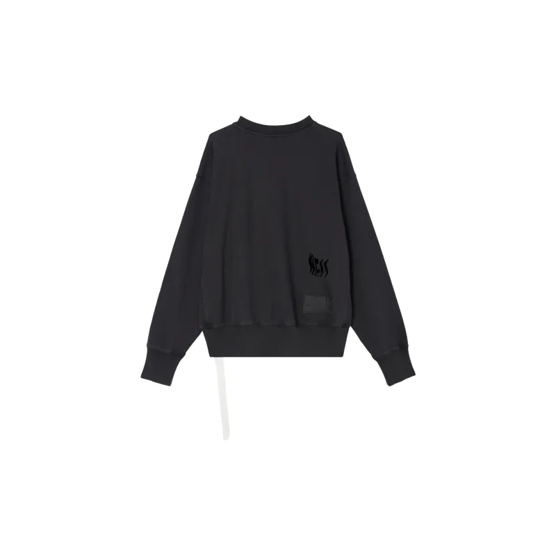 WE11DONE Sweatshirts Unisex Charcoal-1