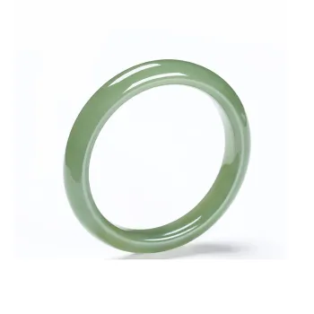 Seven Little Craftsmen Hetian Jade Bangles Green Jade Women's