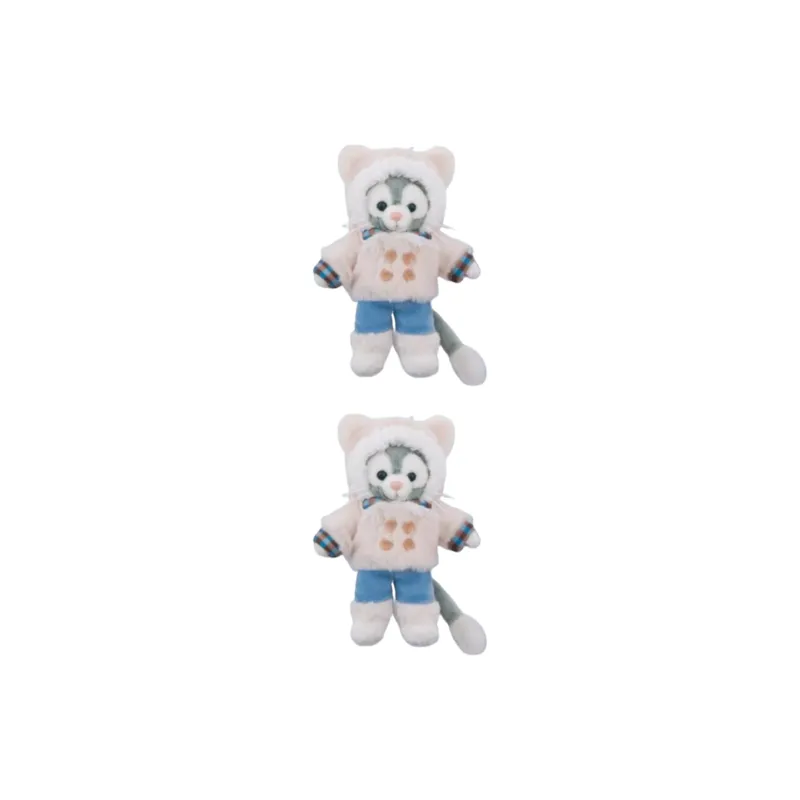 Disney Gelatoni Winter Day Standing Pose Dolls Plush Pendant 13cm High-1