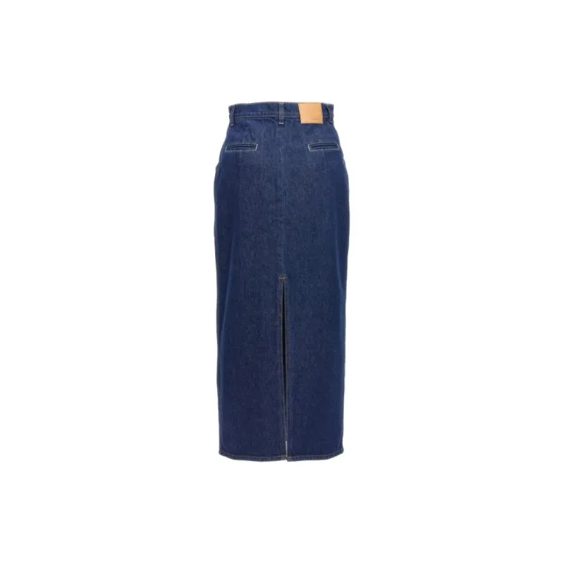 Magda Butrym High Waist Long Denim Skirt-1