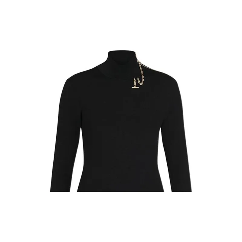LOUIS VUITTON Shoulder Detail Turtleneck Sweater-4