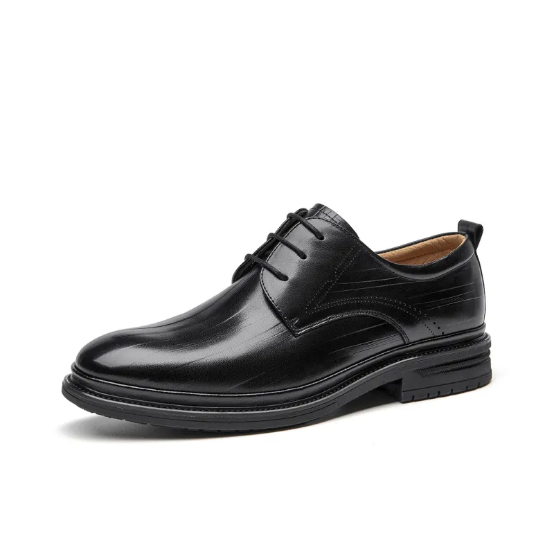 Spider King Dress Shoes Men Low Top Black/Brown-1