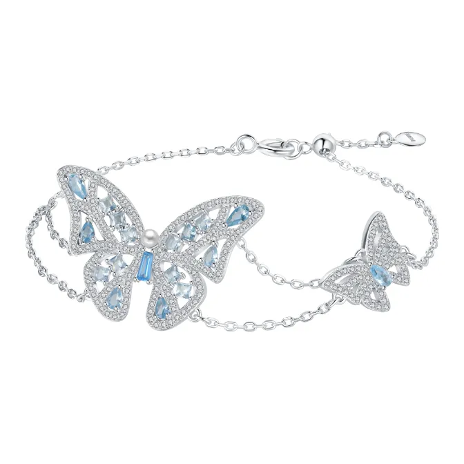 BABYBEI 925 Sterling Silver Bracelets Women's-1