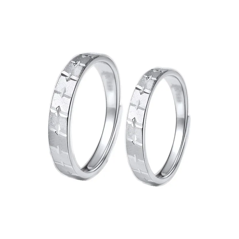 KLFOOK 999 Fine Silver Rings Unisex-0