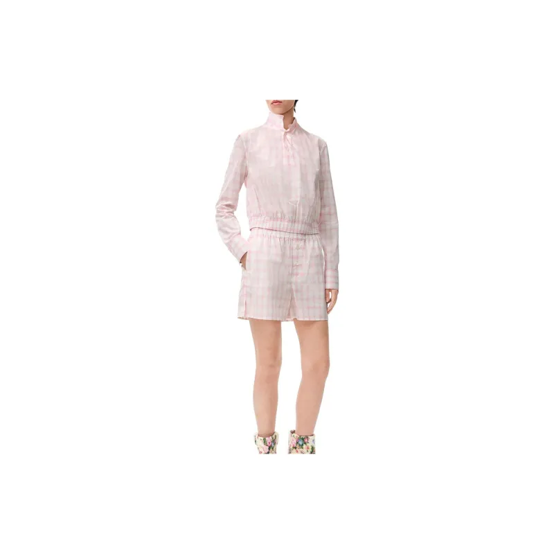 LOEWE FW24 Shirt Women's White Pink-1