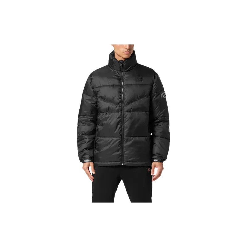 PLEIN SPORT Logo Patch Puffer Jacket-1