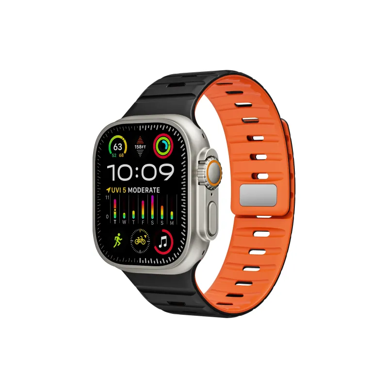 Vobafe Watch Band Apple Compatibility 219mm~232mm Silicone Material-0