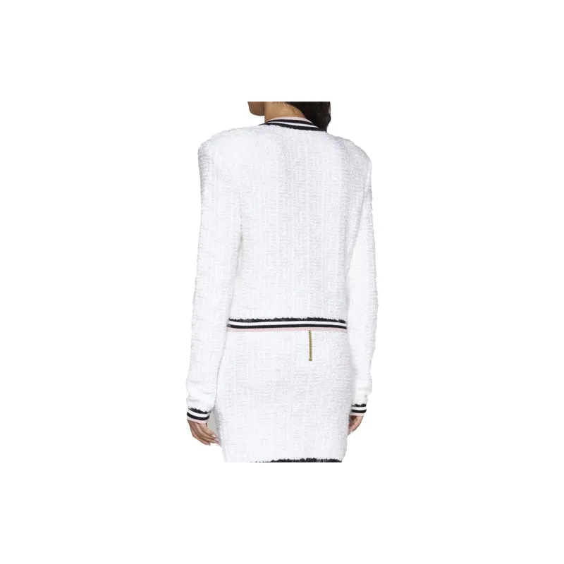 BALMAIN Contrasting Stripe Trim Jacket-3