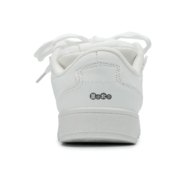 SHUXIAOBEI Anti Slip And Wear Resistant Lightweight Low Top Skateboard Shoes Unisex White Blue-87