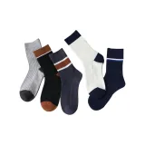 Men's Mid-Calf Color Block Stripes