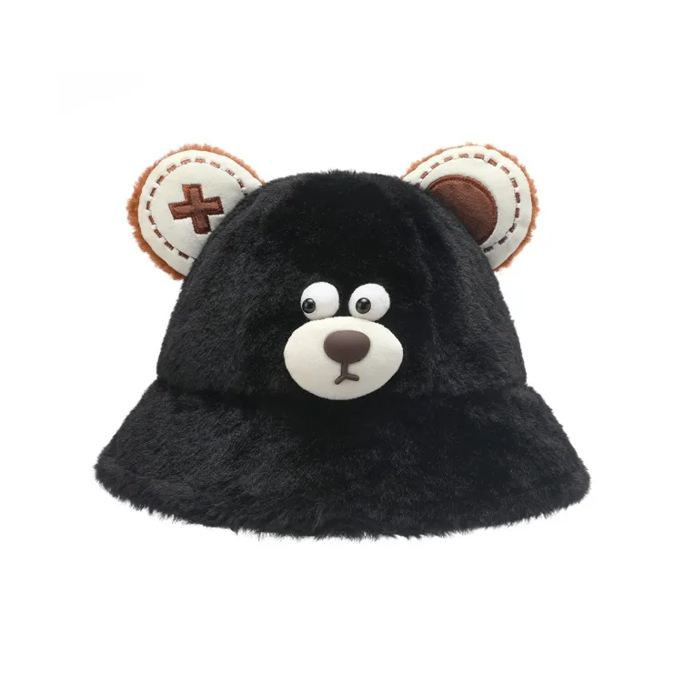FREE RABBITⅡ Fall And Winter New Arrival Thickened Warm Bucket Hat Versatile Face Framing Bucket Hat Unisex-6
