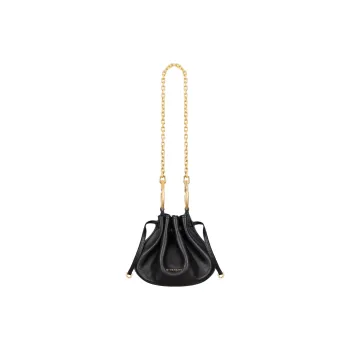 Givenchy Calfskin Pumpkin Bag, One Shoulder Handbag Mini Women's Black