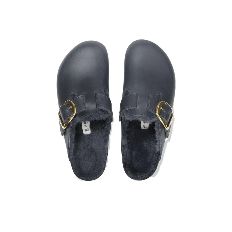 Birkenstock Boston Series Slip Resistant Closed Toe Slippers Women's Dark Gray Regular-4