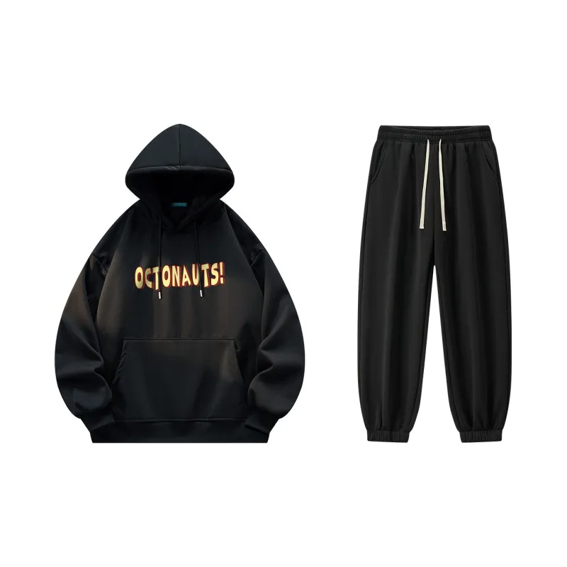 Small Columns Under The Sea Sweatshirt Set Unisex-7