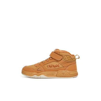TARANIS Wear Resistant Slip Resistant Mid Top Kids' Skateboarding Shoes Yellow Kids'