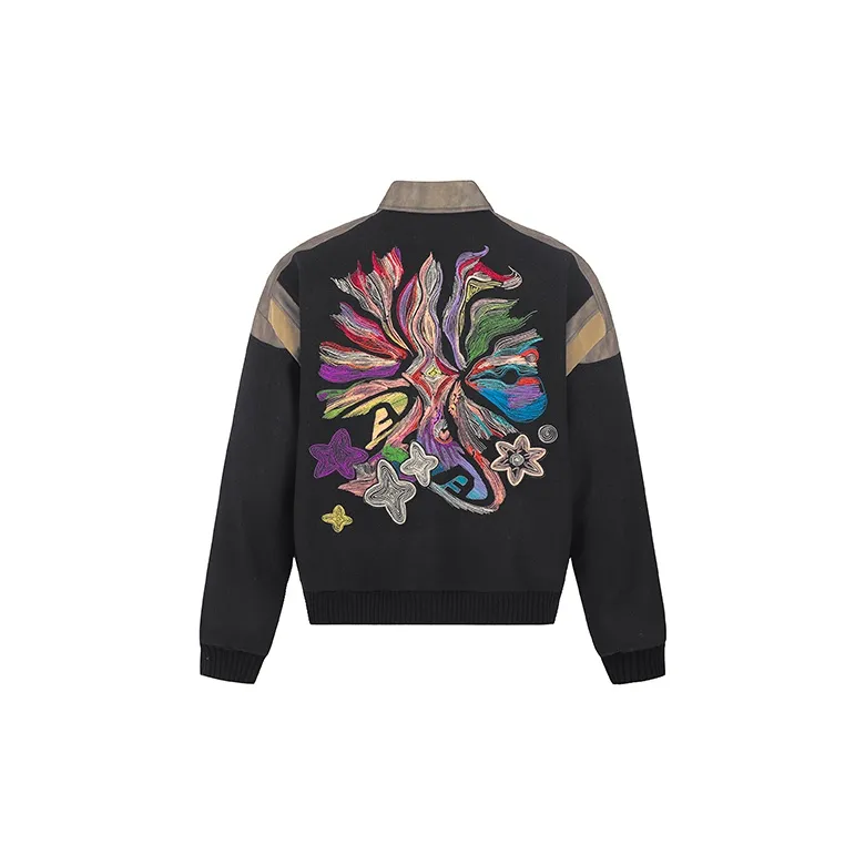 A Chock Jackets Coats Unisex Black-1