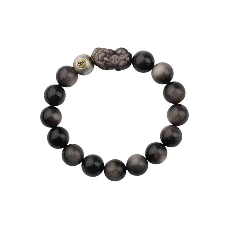 Sima Is Ethereal Obsidian Bracelets Unisex-5