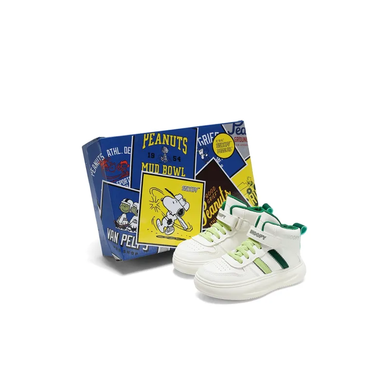 SNOOPY Cloud Wander Wear Resistant Anti Kick Mid Top Kids Lifestyle Shoes Kids'-1
