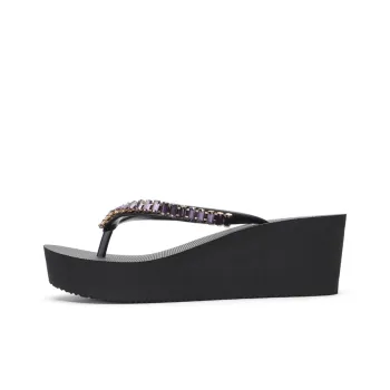 STEVESAM Rubber Sole Abrasion Resistant Slip Resistant Flip Flops Women's