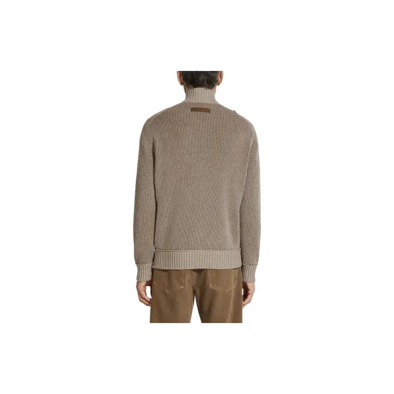 Ermenegildo Zegna Full-Zip Knitted Cardigan-3