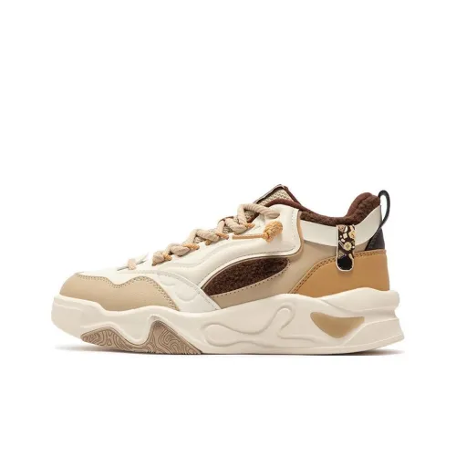 361° Jincheng Warm Anti Slip And Wear Resistant High Top Casual Shoes Women's Beige Brown