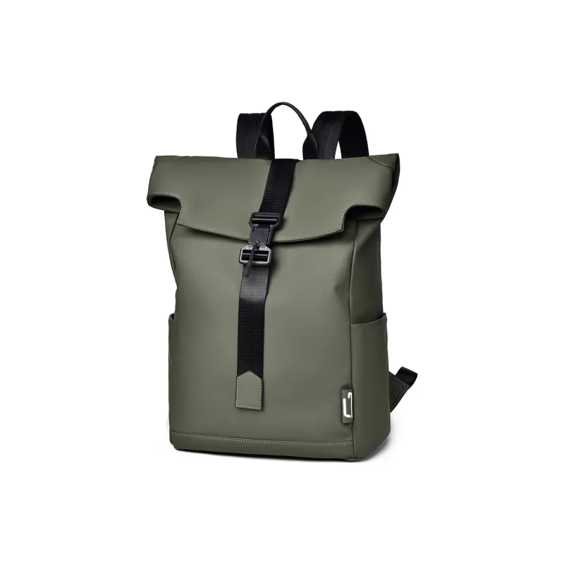 TAKI Membrana Dermalis Backpack Regular Unisex Black/Gray/Green-11