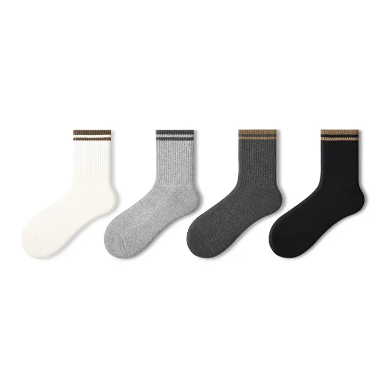 Primeet Mid Calf Socks Men's 4 Pack-4