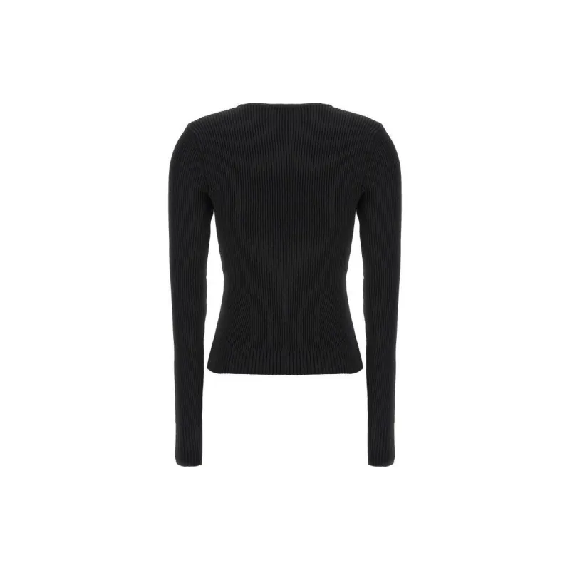 Magda Butrym Sculpted Rib Knitted Top-1