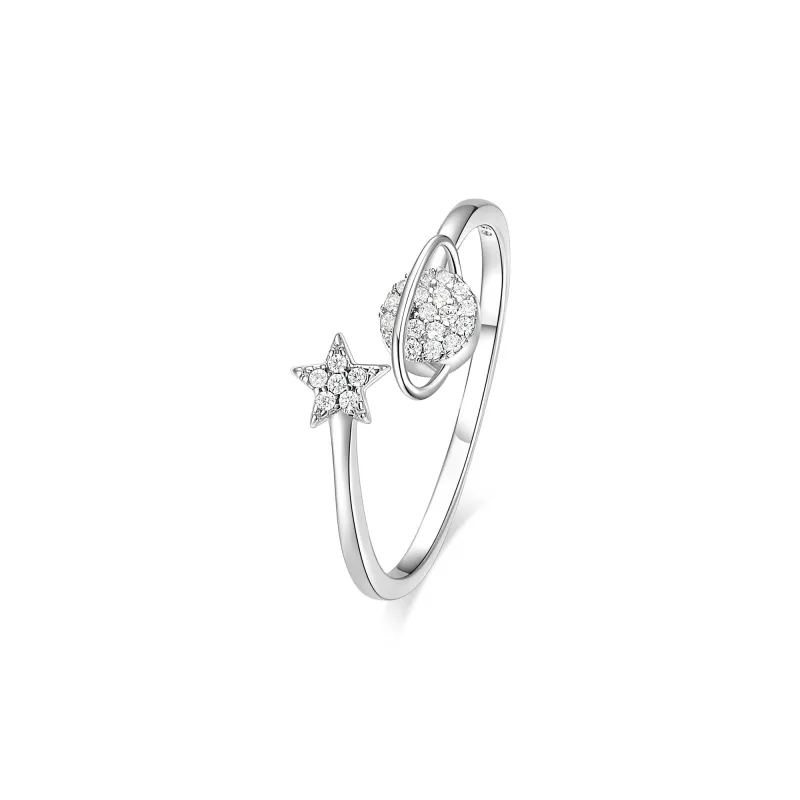 I Do&Co. 925 Sterling Silver Synthetic Cubic Zirconia Rings Unisex-1