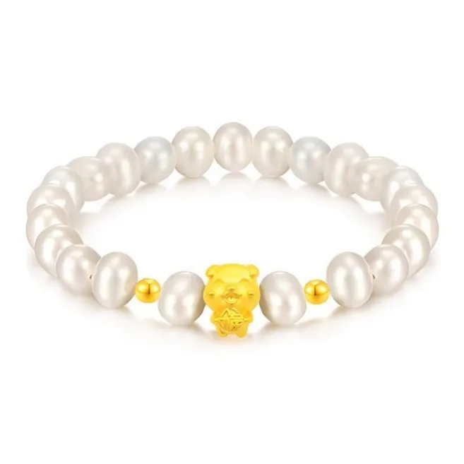 KING TAI SANG Gold Bracelet Women's-13