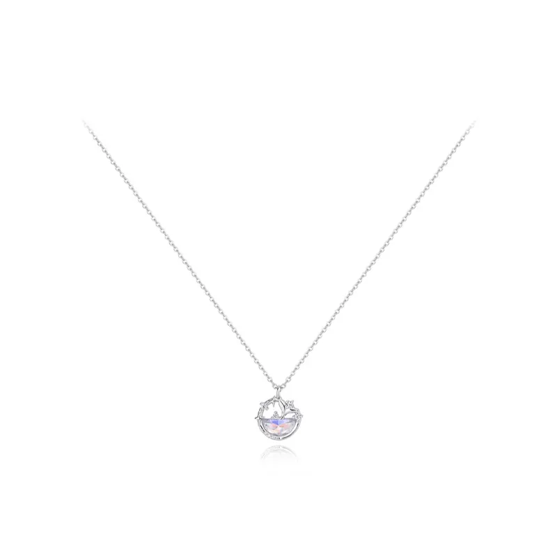 KUMET Sterling Silver Necklaces Women's Couple Birthday Gift For Anniversary-8