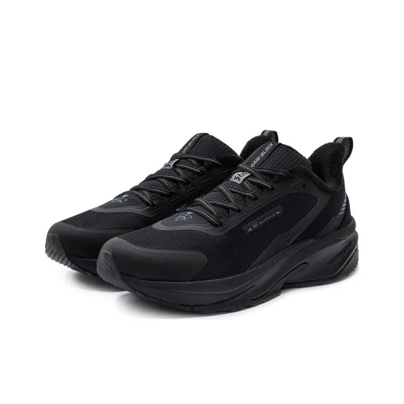 361° Anti Slip Wear Resistant Low Top Casual Running Shoes Men's Black-2