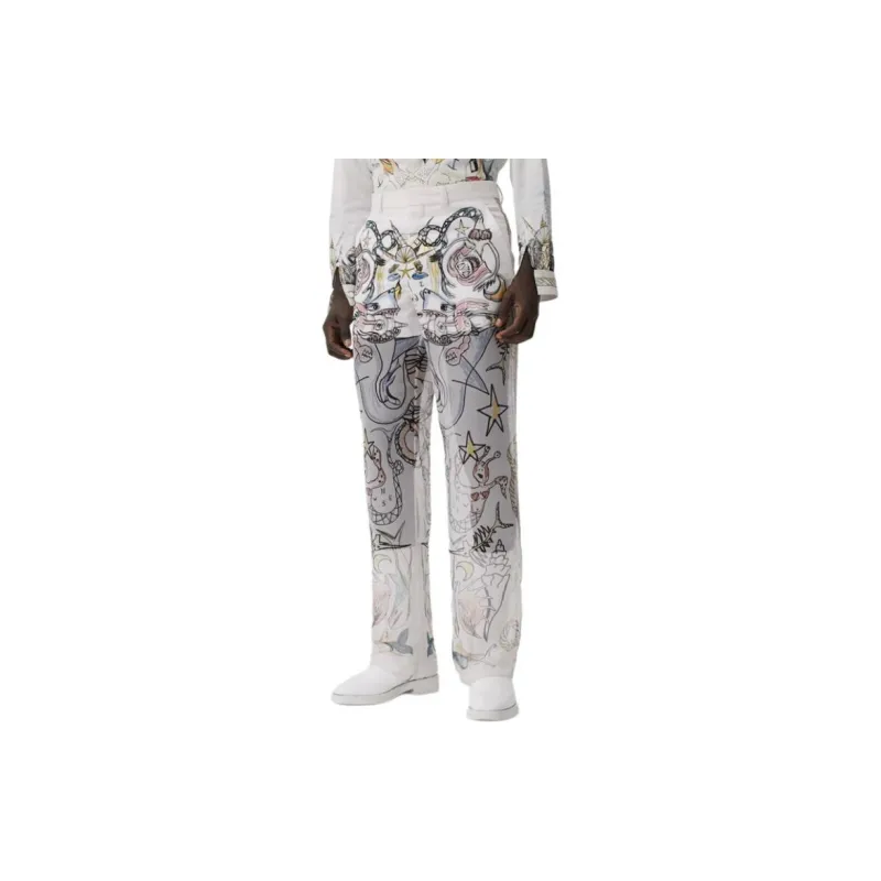 Burberry SS21 Casual Pants Men's White-2