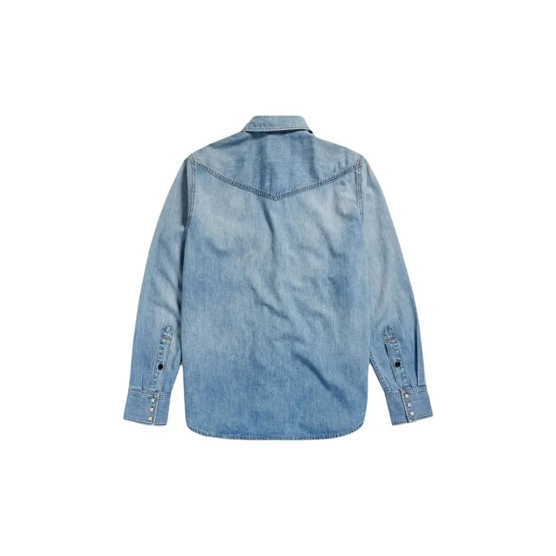 G STAR RAW Shirt Unisex Light Blue-1