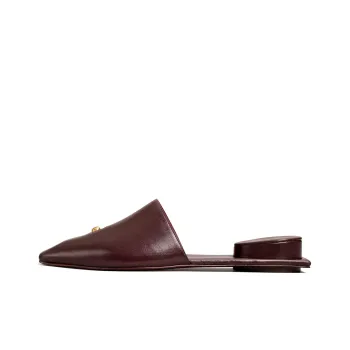 TORY BURCH Pierced Leather Slippers