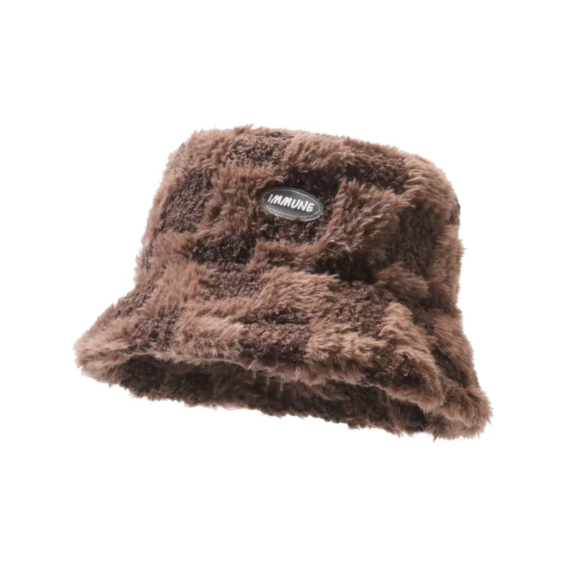BSELEON Plush Bucket Hats Unisex-4