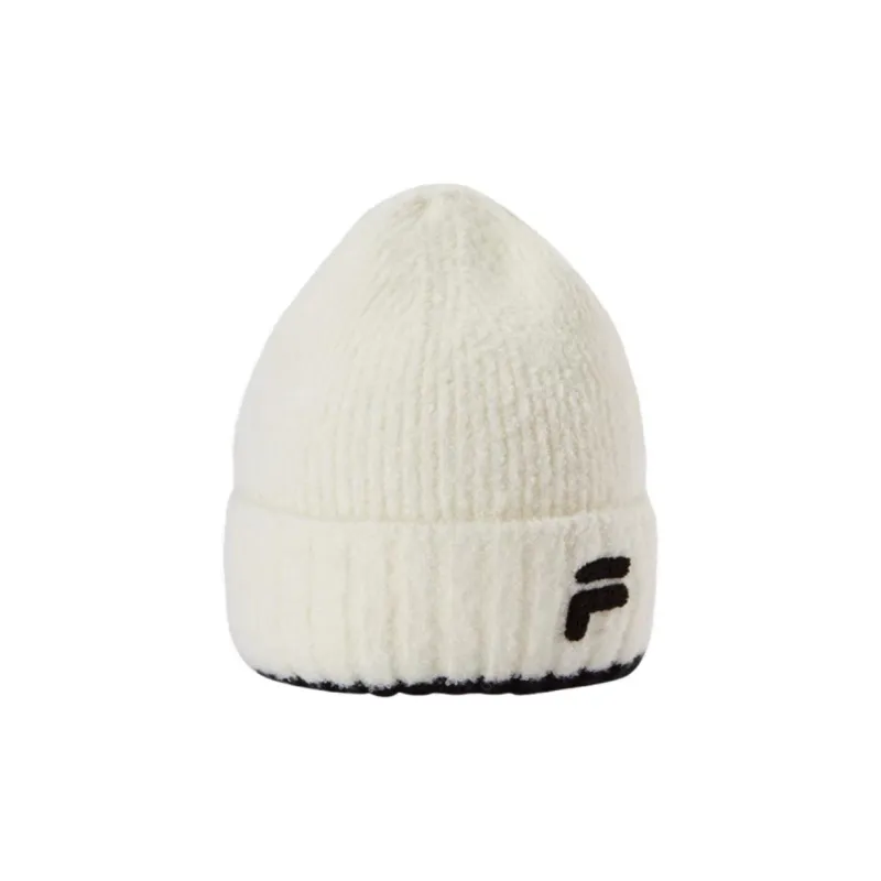 FILA FUSION Elastane Beanies Women's Vanilla White-2