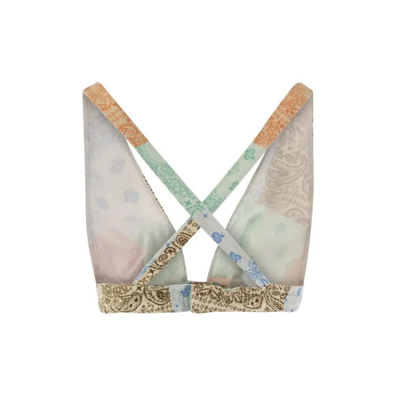 MC2 Saint Barth Eda Scooped Denim Bandanna Top-1